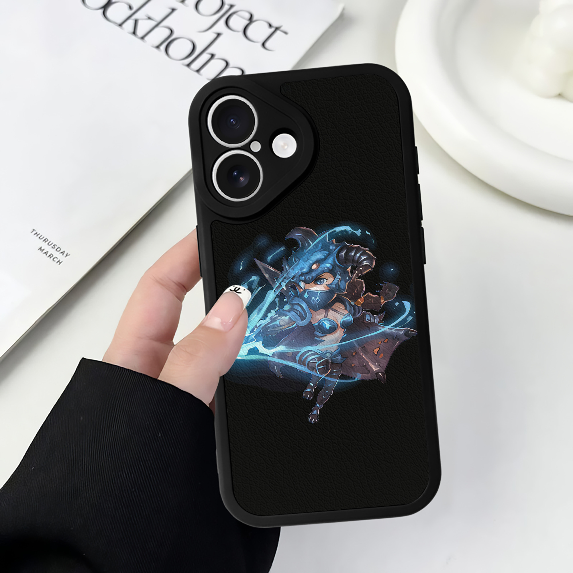 （画像用） リーグ・オブ・レジェンド League of Legends LOL 【iPhone 16シリーズ対応】シリコンスマホケース（レザー調） 材質：シリコン
